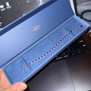 Amethyst & Diamond Bracelet in Sterling Silver